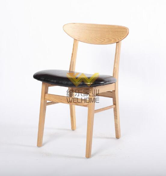 Solid wood cafe chair